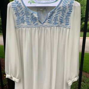 Embroidered top